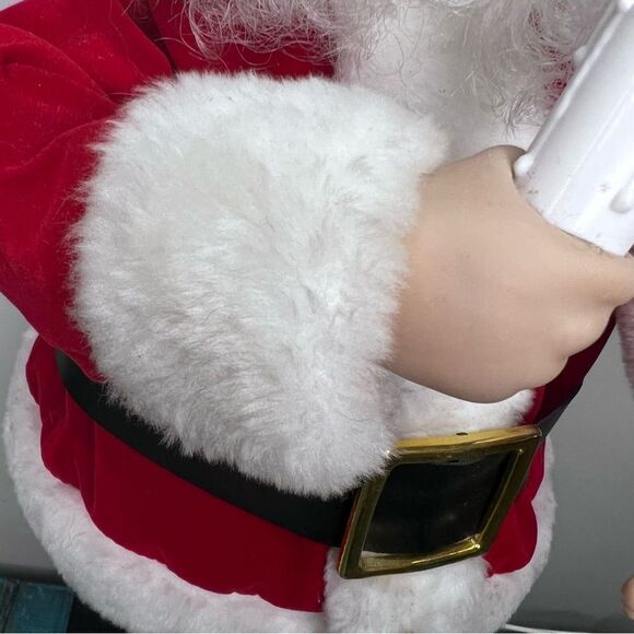 VINTAGE Animated Motion Santa Clause Large - Picture 10 of 12